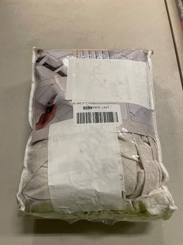 Photo 1 of Cream Beige Memory Trained Pinch Pleated Curtains 96 Inches Long for Bedroom, Light Filtering Linen Blend Sheer Dining Room Boho Curtains 2 Panels Set with Hooks Rings Privacy Window Drapes 40x96 Inch