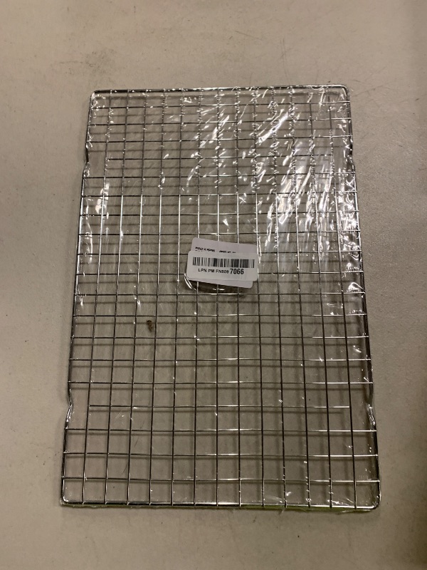 Photo 1 of 2PCS Cooling Racks for Cooking and Baking - 10" x 15"Heavy Duty Stainless Steel Wire Rack for Baking, Grilling, Roasting - Oven & Dishwasher Safe - Fits Jelly Roll Sheet Pan-Silver
