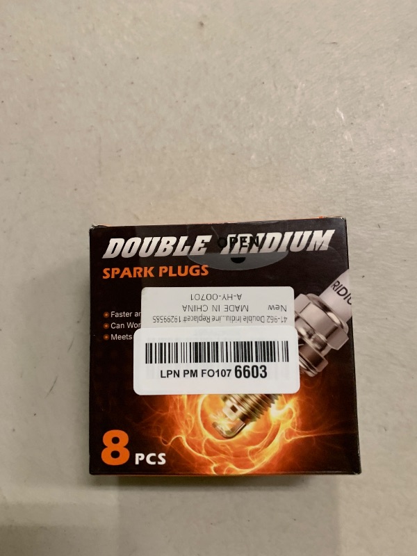 Photo 1 of 41-962 Double Iridium Spark Plugs 8 Packs for Chevy Silverado Buick Cadillac Esacalade GMC Sierra Hummer VPG Isuzu 4.6L 4.8L 5.3L 5.7L 6.0L 6.2L 7.0L V8 Engine Replace# 19299585