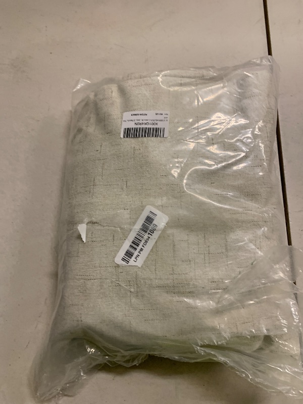 Photo 1 of H.VERSAILTEX Polyester Blackout Curtains 96 Inches Long, 100% Absolutely Blackout Elegant Curtains for Bedroom, Thermal Insulated Linen Drapes Grommet Curtains with White Liner, 2 Panels, Natural