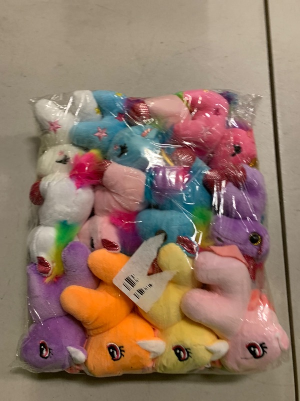 Photo 1 of 37 Pcs Adopt A Unicorn Party Favors Include 12 Mini Unicorns Stuffed Animals 12 Foldable Paper Boxes 12 Adoption Cards 1 Adoption Signs Mini Stuffed Animals Bulk for Adopt A Unicorn Animal Favors