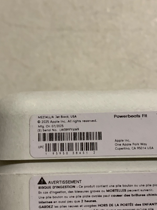 Photo 1 of Beats Powerbeats Fit - Wireless Noise Cancelling Workout Earbuds with Secure-Fit Wingtips, Up to 30-Hour Battery Life, Sweat & Water Resistant, Apple & Android Compatible - Jet Black