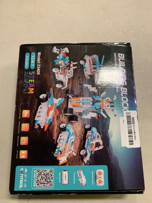 Photo 1 of 12in1 Technique Car Building Blocks Set, Remote & APP Control Robot/Car/Plane/Jeep/Motorcycle/Fighter, Stem Kits for Kids Age 8-10, Engineering Building Toys, Birthday Xmas Gifts for Boys Girls 8-12