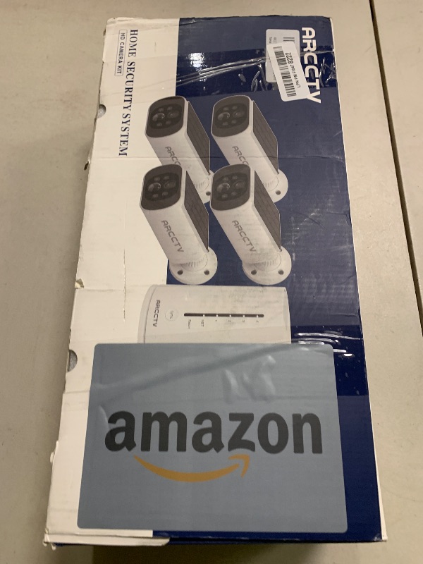 Photo 1 of ARCCTV Solar Security Cameras Wireless Outdoor, No Monthly Fee, 4-Camera Bullet Home Security System with Base Station, 2K Video, Local Storage, PIR Motion Alerts, Color Night Vision, Active Siren