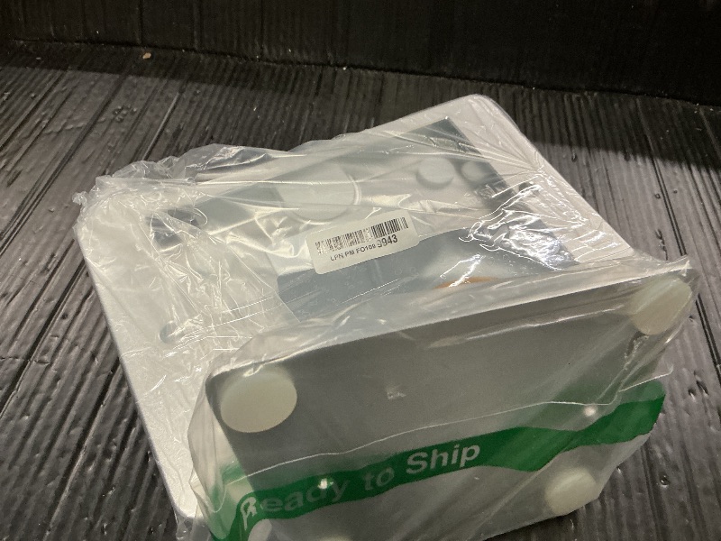 Photo 1 of CarrieCathy Desktop Anti-Theft Security Kiosk POS Stand Holder Enclosure for Tablets, Compatible with 10.2" iPads (2021, 2020, 2019, 2018) 7th 8th 9th Gen, Flip & 360° Swivel Design, Silver