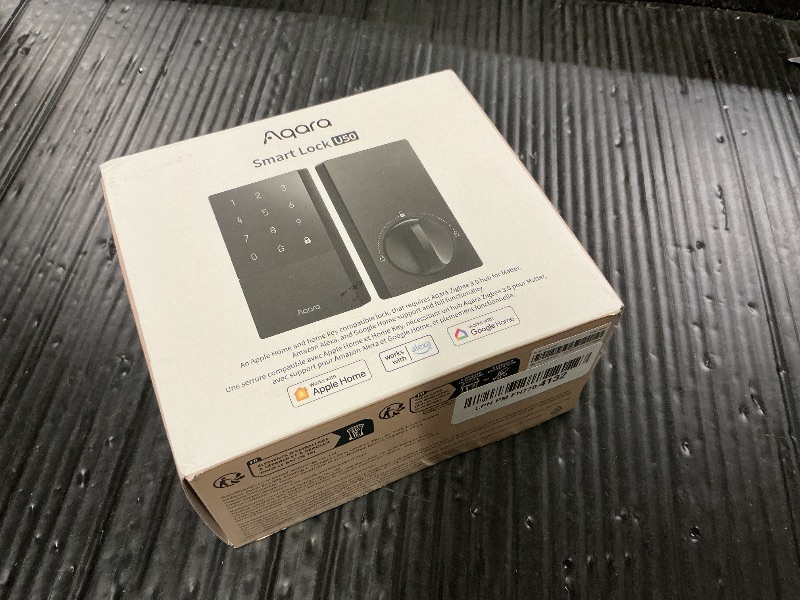 Photo 1 of Aqara Smart Lock U50, Keyless Entry Door Lock with Apple Home Key, Bluetooth Deadbolt Lock, App Remote Control, Supports Apple HomeKit, Matter, Google Home, Alexa, IFTTT, Black