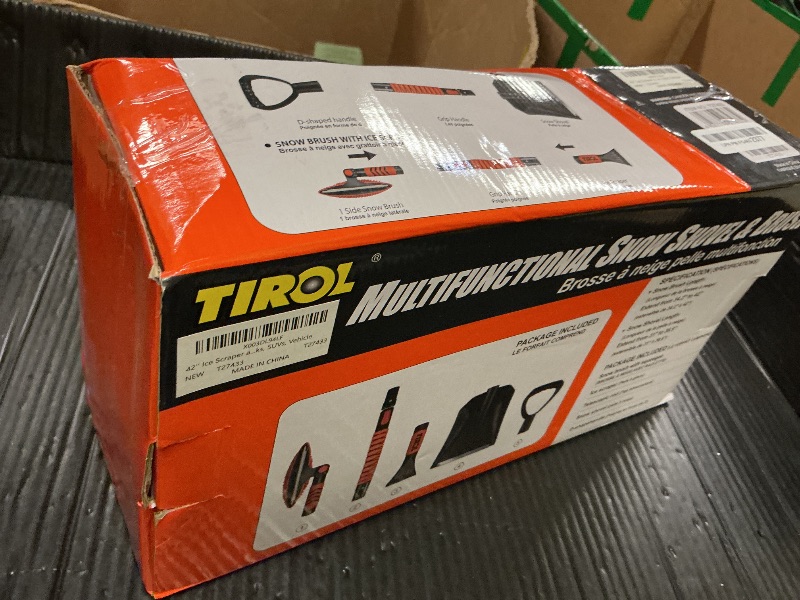 Photo 1 of 42'' Ice Scraper and Extendable Snow Brush Emergency Snow Shovel Snow Broom with Foam Grip 180° Pivoting Brush Head Snow Scraper for Cars, Trucks, SUVs, Vehicle