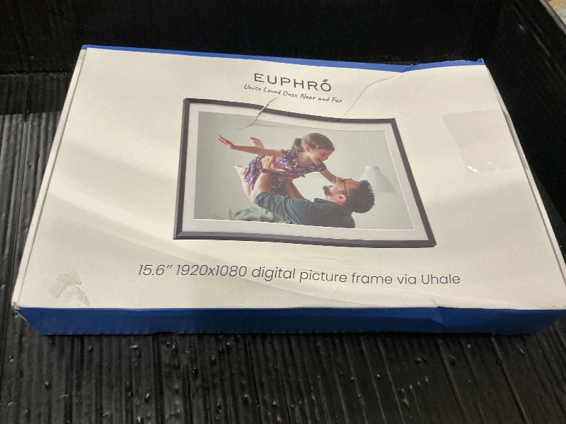 Photo 1 of Euphro 15.6'' Digital Picture Frame with 1920x1080 IPS Touch Screen, Smart Digital Photo Frame with 32GB Storage, Easy Setup to Share Photos/Videos via Free App
