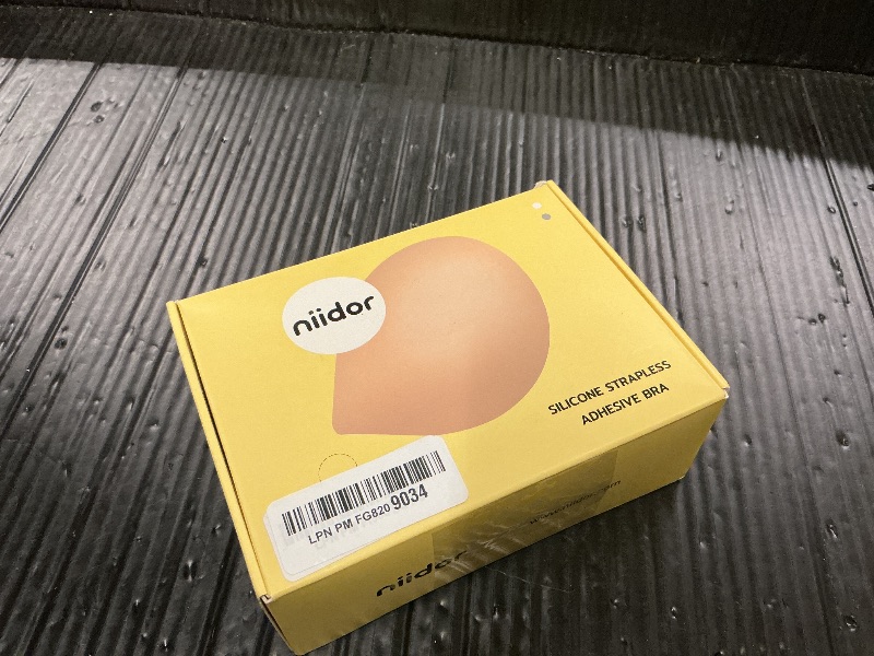 Photo 1 of Niidor Adhesive Bra Strapless Sticky Invisible Push up Silicone Bra for Backless Dress Nude