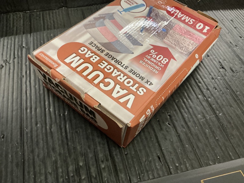 Photo 1 of 10 Small Vacuum Storage Bags with Travel Hand Pump, Small Vacuum Seal Bags for Clothing, Space Saver Bags for Clothes