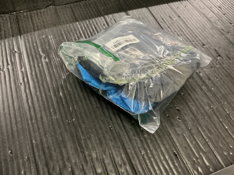 Photo 1 of 2 Pairs Waterproof Kids Leg Gaiters Adjustable Snow Boot Gaiters Protective Hiking Gaiters Sky Blue Navy Blue Leg Boot Gaiters for Girl Boy Outdoor Hiking Climbing Snowshoeing Children 5-12 Years Old