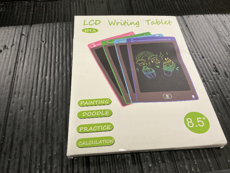 Photo 1 of 4 Pack LCD Writing Tablet for Kids, 8.5 Inch Colorful Doodle Board Drawing Tablet, Educational Learning Toys Birthday Gifts for Boys Girls Age 3 4 5 6 7 8