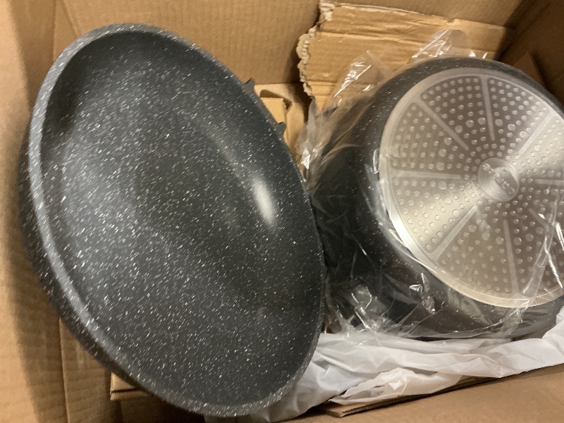 Photo 1 of CAROTE 14Pcs Pots and Pans Set Non Stick, Cookware Sets Induction Cookware Granite Cooking Set with Frying Pans, Saucepans, Saute Pan, Extra Large Casserole