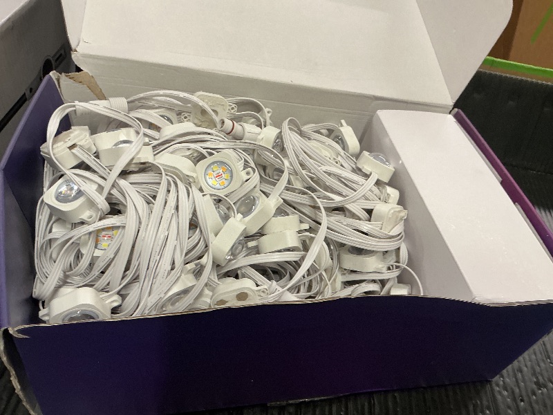 Photo 1 of SMAVISTA Smart Permanent Outdoor Lights Pro, 200ft 120LED RGB+IC Warm/Cool White for Daily, 100+ Scene Modes, Waterproof Eaves Light for Halloween Christmas Decor, Works with Alexa, Google Assistant