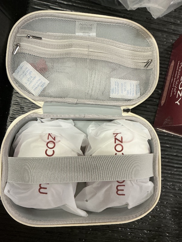 Photo 1 of Momcozy Breast Pump Hands Free Mobile Style | M6, Wearable Breastfeeding Pump Ideal Rhythm for More Milk, DoubleFit Flange More Fit & Discreet with 3 Modes & 9 Levels, 24mm - 2 Pack Cozy Red