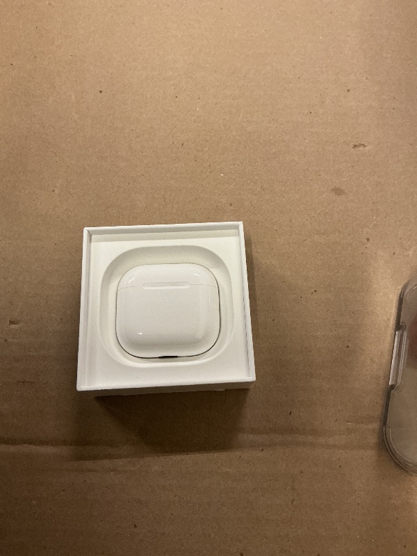 Photo 1 of Apple AirPods 4 Wireless Earbuds, Bluetooth Headphones, with Active Noise Cancellation, Adaptive, Transparency Mode, Personalized Spatial Audio, USB-C Charging Case, Wireless Charging, H2 Chip