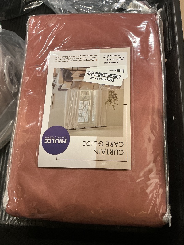 Photo 1 of MIULEE Dusty Rose Pink Velvet Curtains Thermal Insulated Blackout Curtain Drapes for Bedroom Living Room Darkening 84 Inches Long Curtains Panels Rod Pocket Set of 2