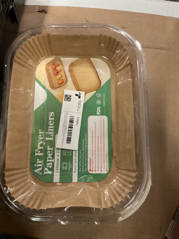 Photo 1 of 200PCS Air Fryer Liners for Ninja: Higher Non-Stick Disposable Parchment Paper Liner for Ninja DZ201/DZ401 Dual Airfryer Baking - Food Grade Ninja Air fryer Accessories (Rectangle - 8.6 x 5.5 inch)