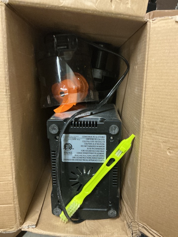 Photo 1 of WHUTO Cold Press Juicer, Wide Feed Chute Juicer Machines, Stainless Steel Slow Masticating Juicers Easy to Clean, Vegetables & Fruits Juice Extractor, High Juice Yield, Gray Knob