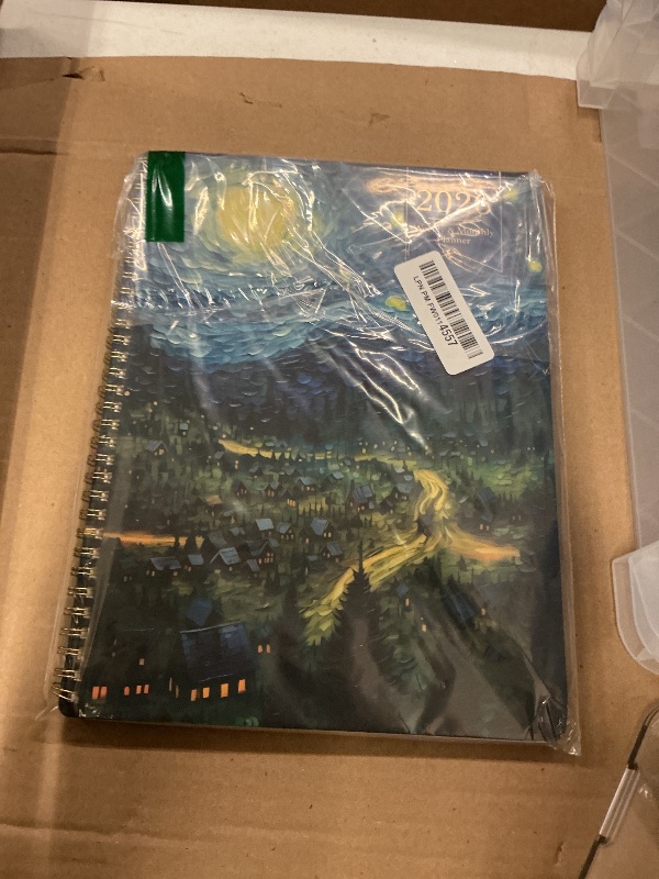 Photo 1 of 2026 Planner - 2026 Planner Weekly and Monthly, Planner 2026, Jan 2026 - Dec 2026, 8.5" x 11", Monthly Planners with Colourful Tabs & Pocket, Flexible Cover, Twin-Wire Binding- Oil Painting