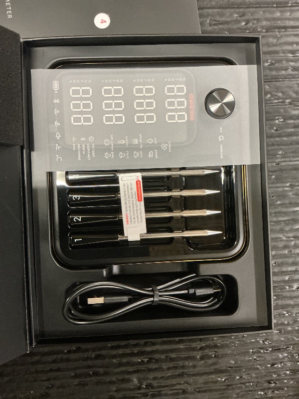 Photo 1 of Wireless Meat Thermometer with 4 Probes, INKBIRD WiFi Meat Thermometer Digital Wireless for Rotisserie Grill Oven,Unlimited Range Dishwasher Waterproof Bluetooth Thermometer for iOS & Android