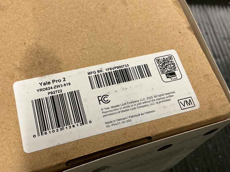 Photo 1 of Yale Assure Lever Entry Door Handle with Keypad, Black Suede Smart Door Lock with Handle, Back-Up Key, and Z-Wave, ?YRL226-ZW2-BSP