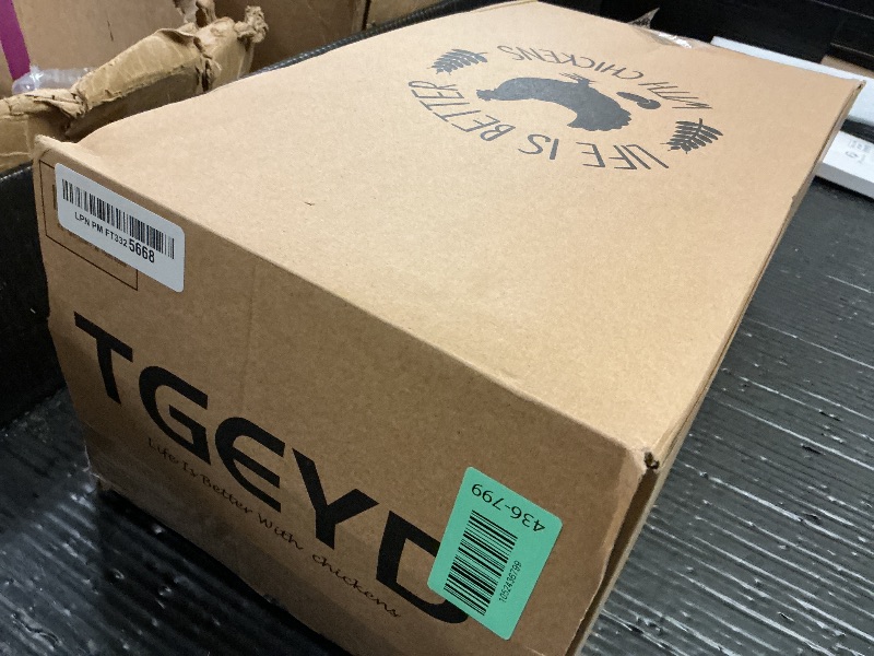 Photo 1 of ?Tgeyd Chicken Feeder and Chicken Waterer Set (3 Gallon/26 Pounds) - Hanging Automatic Chicken Feeder No Waste - Chicken Coop Accessories - Poultry Waterer