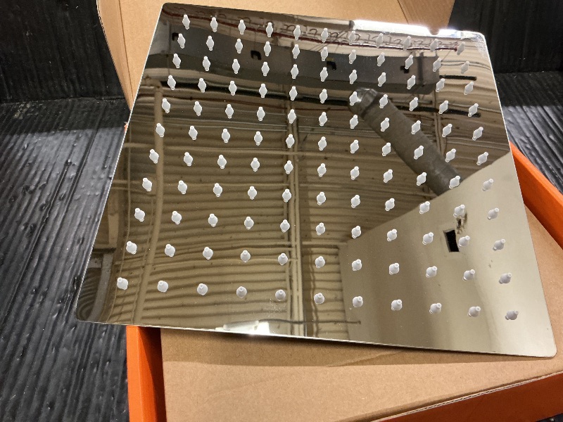 Photo 1 of 10 inch Rain Shower Head with Handheld Spray Stainless Steel, High Pressure Square Rainfall Showerhead Combo with 6 Handheld Sprayer, Detachable Shower Heads Waterfall Shower for Bathtub