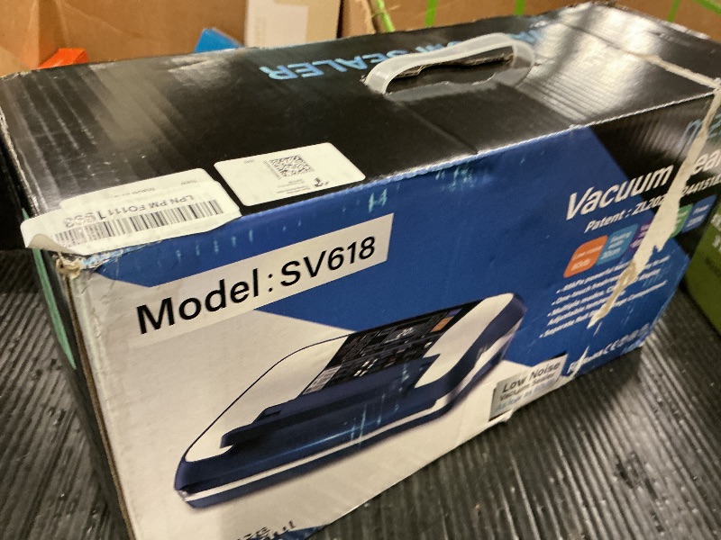 Photo 1 of 95kPa Commercial Auto Vacuum Sealer w/Cutter, Kit(10Bags&Rolls), Blue