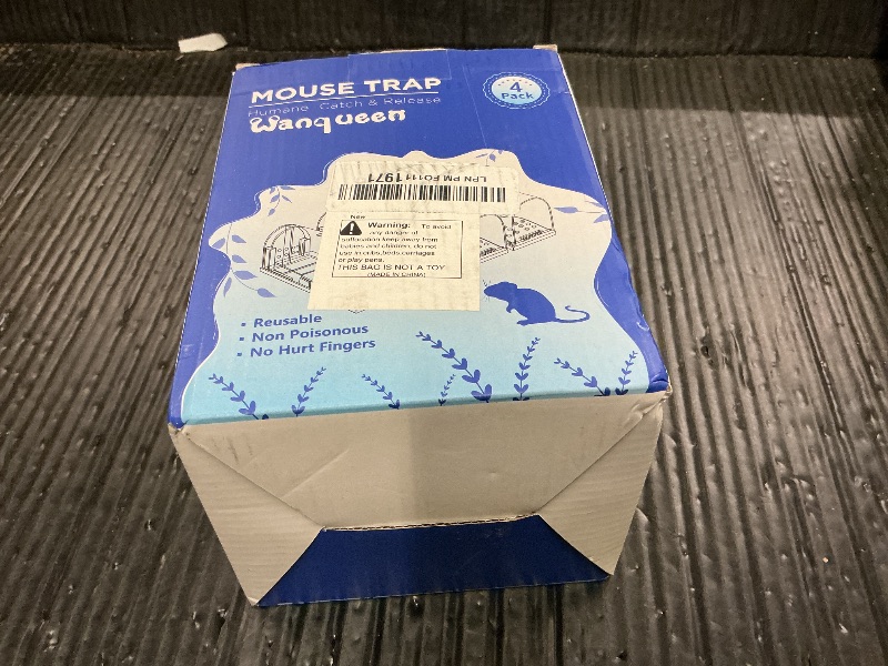 Photo 1 of 4 Pcs Humane Mouse Traps No Kill, Live Mouse Trap, Reusable Mice Trap Catch for House & Outdoors