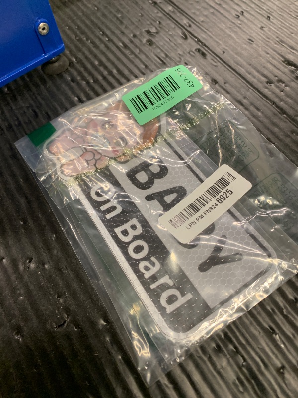 Photo 1 of 2pcs Baby On Board Reflective Car Sticker Magnets,Baby On Board Signs for car, Removable and Reusable,Completely Waterproof