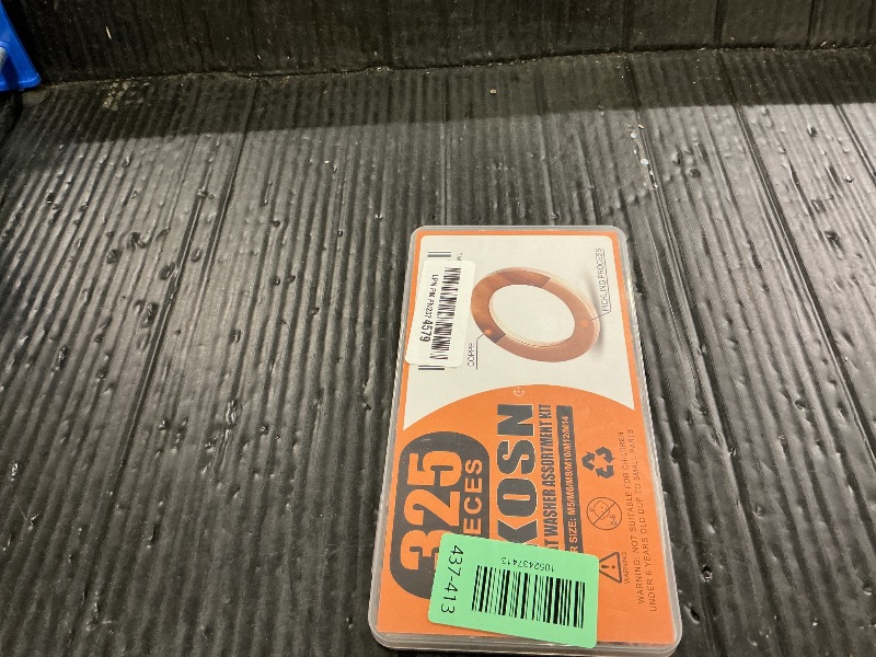 Photo 1 of 325 PCS, 10 Sizes, Premium Copper Metric Sealing Crush Washers Assortment Kit, Upgraded Flat Ring Oil Drain Plug Crush Washer Gasket Seal Assortment Set, Banjo Bolt Washer for Automotive, Motorcycles