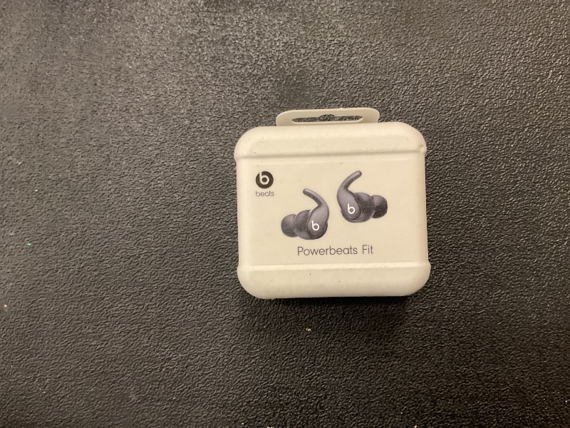 Photo 1 of Beats Powerbeats Fit - Wireless Noise Cancelling Workout Earbuds with Secure-Fit Wingtips, Up to 30-Hour Battery Life, Sweat & Water Resistant, Apple & Android Compatible - Jet Black