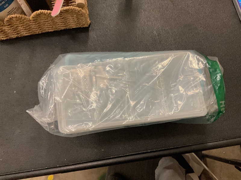 Photo 1 of Ztomine Silicone Freezer Tray With Lid - Silicone Freezer Food Molds- Large Ice Cube Tray,Silicone Freezer Container,Freeze & Store Soup, Sauce, Broth,Leftovers - Makes 4 Perfect 1 Cup