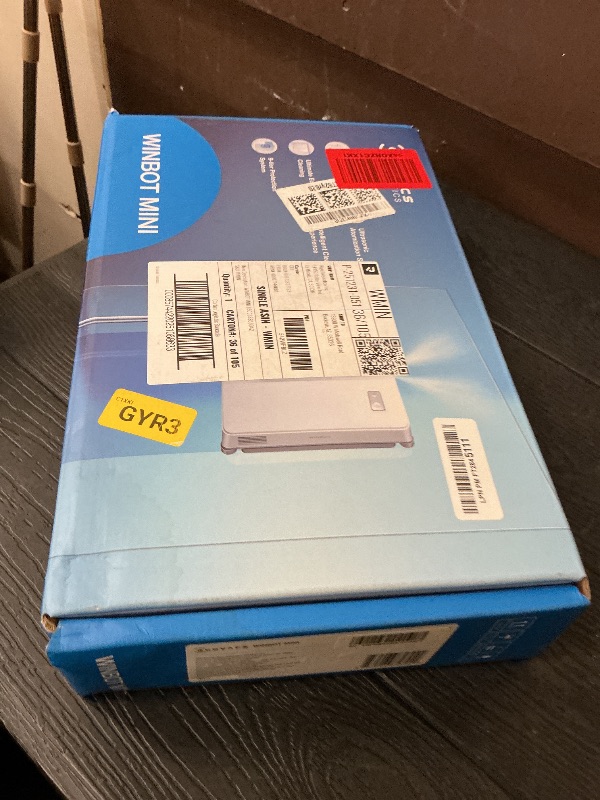 Photo 1 of ECOVACS WINBOT Mini Window Cleaning Robot - Compact Design, Dual Nozzles with Ultrasonic Spray, 9-Stage Protection System, Intelligent Path Planning, 3 Cleaning Modes, Anti-Slipping System