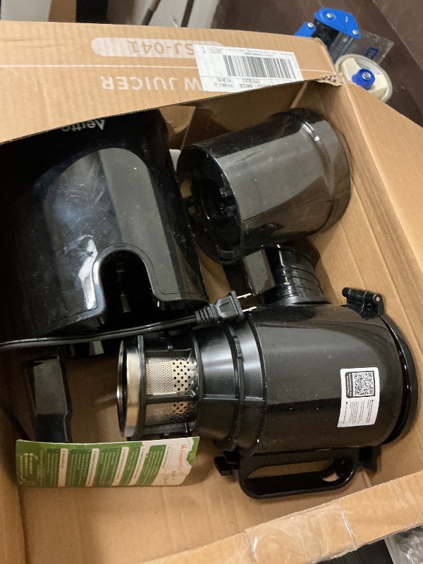 Photo 1 of Cold Press Juicer, 5.3" Extra Large Wide Mouth, Aeitto Slow Juicer Machines, High Juice Yield, Fit Whole Vegetables & Fruits, Professional Juice Extractor Machine,Self Feeding, Easy to Clean