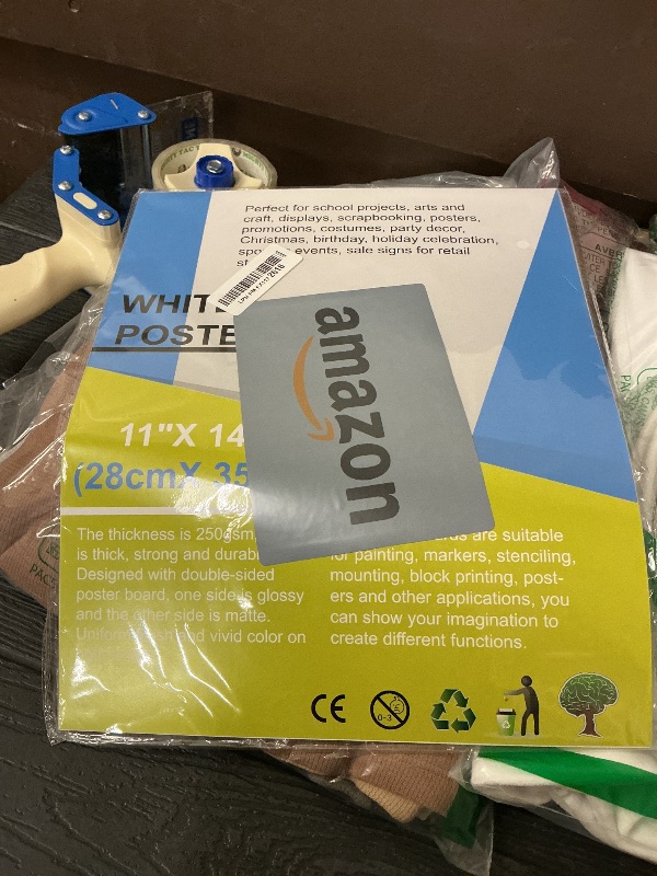 Photo 1 of 10Pcs Poster Board White Poster Paper Bulk 11" x 14", ROOKEA 250Gsm Thickness Vision Boards Smart Poster Board for School Arts Craft Projects Presentations Drawing Scrapbooking Blank Graphic Display