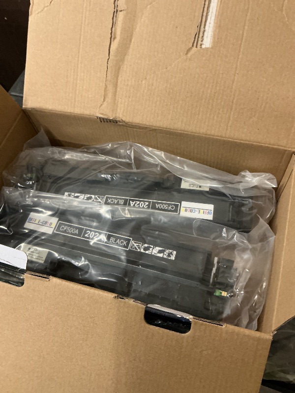 Photo 1 of 202A Black Toner Cartridge Replacement for HP 202A CF500A Works with Color Laserjet Pro M254dw; Color Laserjet Pro MFP M281cdw, M281fdw Printer Ink (2-Pack )