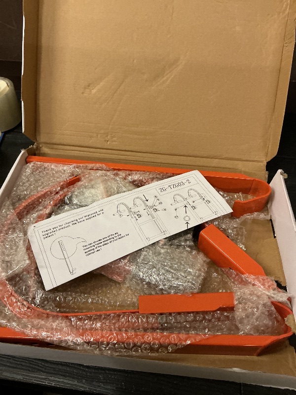 Photo 1 of 2 Pack Ladder Roof Hook with Wheel Heavy Duty Steel Ladder Stabilizer, Roof Ridge Extension, Rubber Grip T-Bar for Damage Prevention, 500 lbs Weight Ratin, Fast & Easy to Access Steep Roofs(Patent)