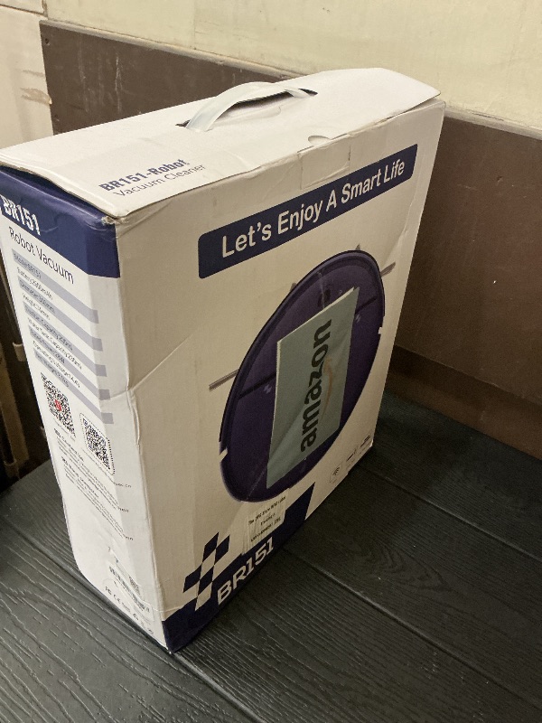 Photo 1 of Robot Vacuum and Mop Combo, 2-in-1 Mopping Robot Vacuum Cleaner with 2300Pa Suction, 2.87'' Slim Design, Wi-Fi/App/Voice Control, 3D Obstacle Avoidance&Self-Charging for Hard Floors, Carpets, Pet Hair