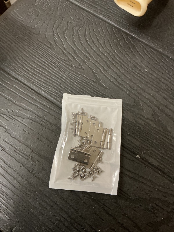 Photo 1 of 10 PCS Stainless Steel Folding Hinge, 1 Inch Mini Hinges, Small Box Hinges Door Hinge Rectangle