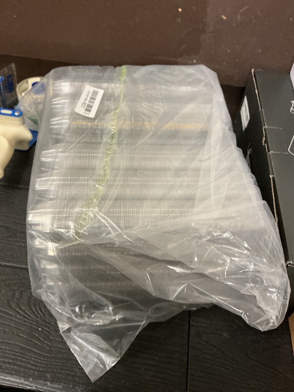 Photo 1 of 100 Pack Clear Plastic Egg Cartons, Reusable Stackable Egg Containers for Farm, Market & Fridge Storage, 3×4 Grid