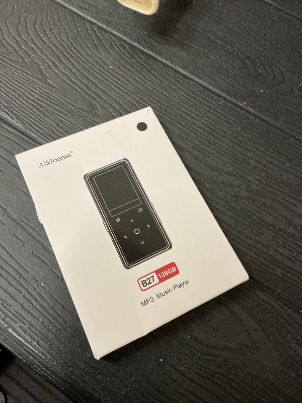 Photo 1 of 128GB MP3 Player with Bluetooth 5.2, AiMoonsa Music Player with Built-in HD Speaker, FM Radio, Voice Recorder, HiFi Sound, E-Book, Earphones Included