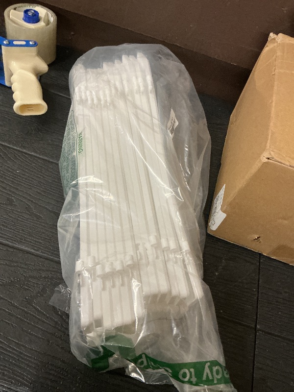 Photo 1 of 16" Extra Tall Fence for Christmas Tree,12PCS White Picket Fence Gate Barrier with Tree Patterns Christmas Tree Gate for Pets(24" H x 5" W Each)