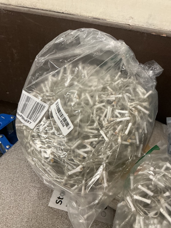 Photo 1 of 159 FT Christmas Lights Outdoor, 1458 LED Waterproof Outside Christmas Lights Plug in, Timer & Memory, 8 Modes Fairy Lights with 324 Drops for House Eaves Yard Patio Wedding Decorations, Warm White