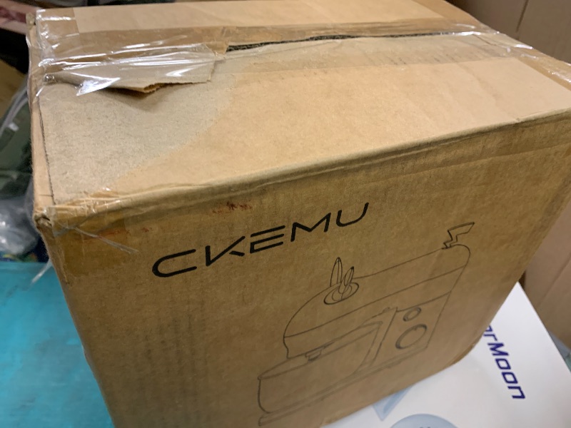 Photo 1 of CKEMU Stand Mixer, Compact & Space-Saving, Stainless Steel Bowl, Unique & Playful Design, Effcient Motor, Dishwasher-Safe Attachments, SM-2549A (Yellow)