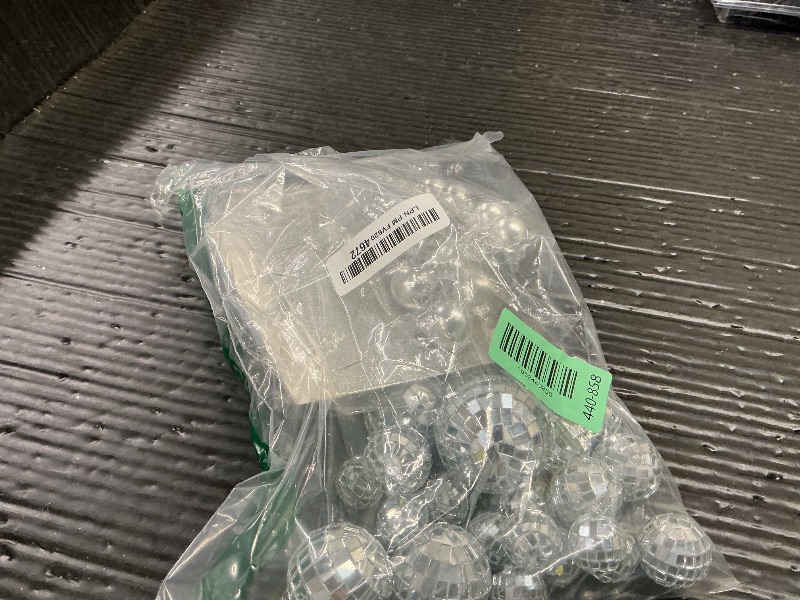 Photo 1 of 40Pcs Disco Ball Cake Toppers Silver Balls Cake Decorations with Silver Mirror Balls Happy Birthday Cake Topper Star Cake Toppers for 70s 80s 90s Disco Music Dance Themed Party Decorations Supplies