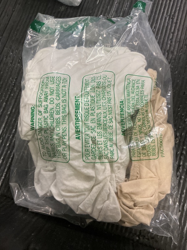 Photo 1 of 2-Pack Mini Crib Sheets Fitted - 38x26 Pack N Play Sheets for Pack and Play Mattress, Organic Cotton, Soft & Breathable Playard Bedding, Neutral Mini Toddler Bed Cover for Boys, Girls (Khaki)