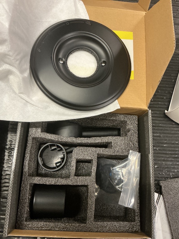 Photo 1 of Ultrimkit Shower Trim Kit Replacement for 17 Series, Shower Cover Plate with Handle, Matte Black(Valve& Catridge Not Inclued)