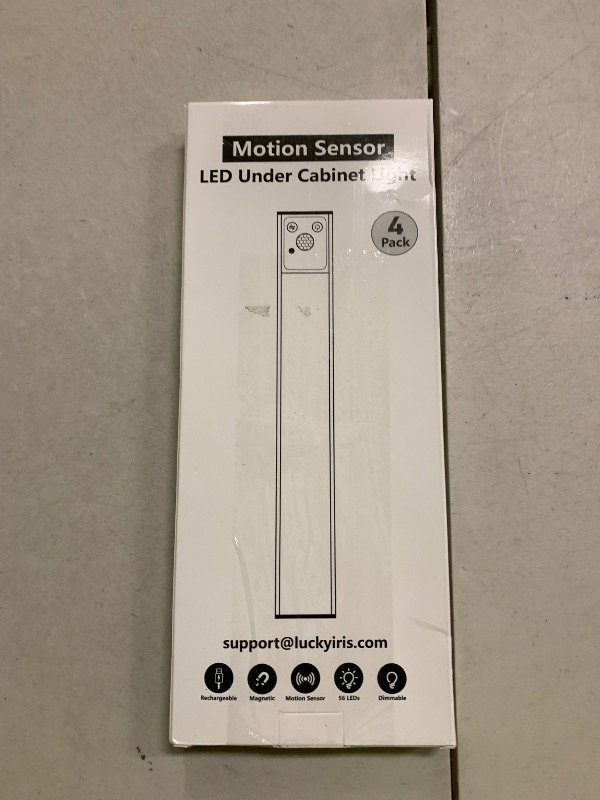 View 2 of 12" Ultra-Thin Under Cabinet Lighting Wireless, Aluminum Alloy Under Counter Lights for Kitchen, 3-Color-Temps Magnetic Closet Lights, Rechargeable Motion Sensor Light Indoor (4 Pack, Silver)